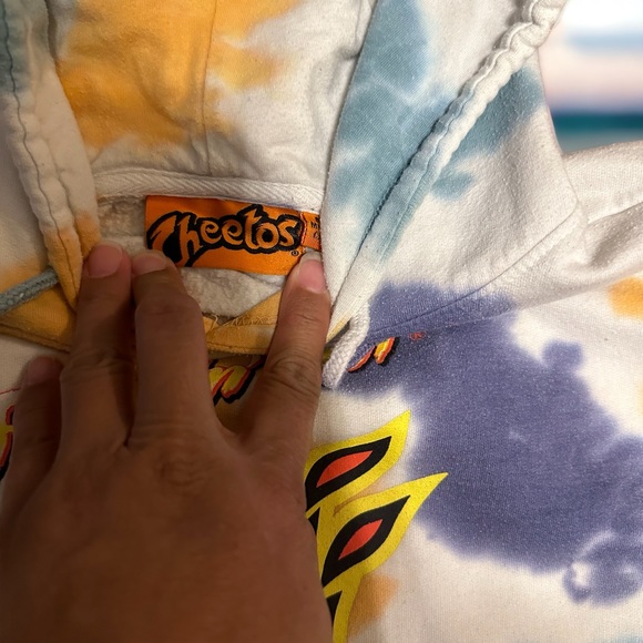 Cheetos Flamin' Hot Tie-Dye Cotton-Blend Hoodie size Men’s Medium - Picture 2 of 2